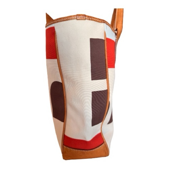 Bally Vintage Bennas Canvas and Italian Vachetta Tote, 90s, Made in Italy - Picture 6 of 13